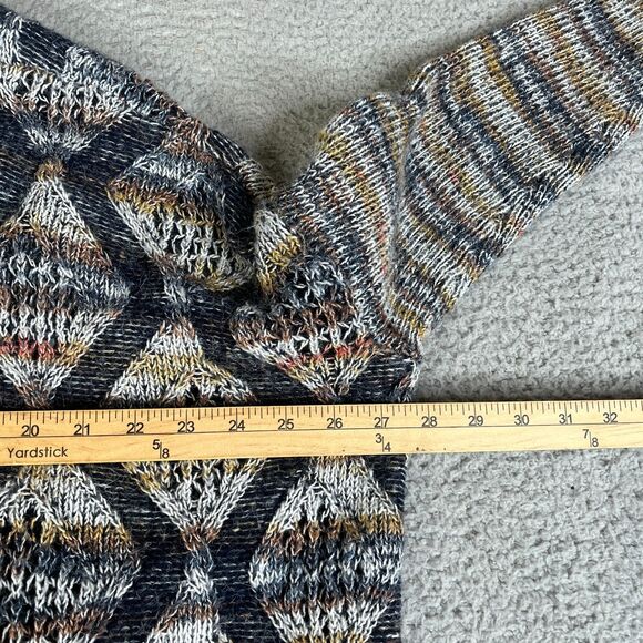 Soft Surrounding Cardigan Sweater Women PXL Gray Brown Wool Blend Open Front - Picture 10 of 12